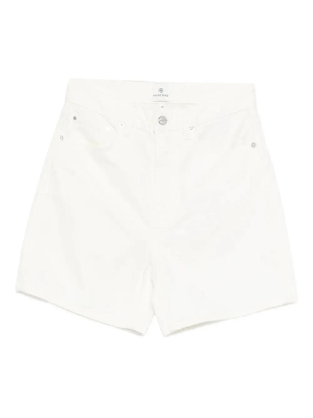 ANINE BING - Shorts in Denim Bianco