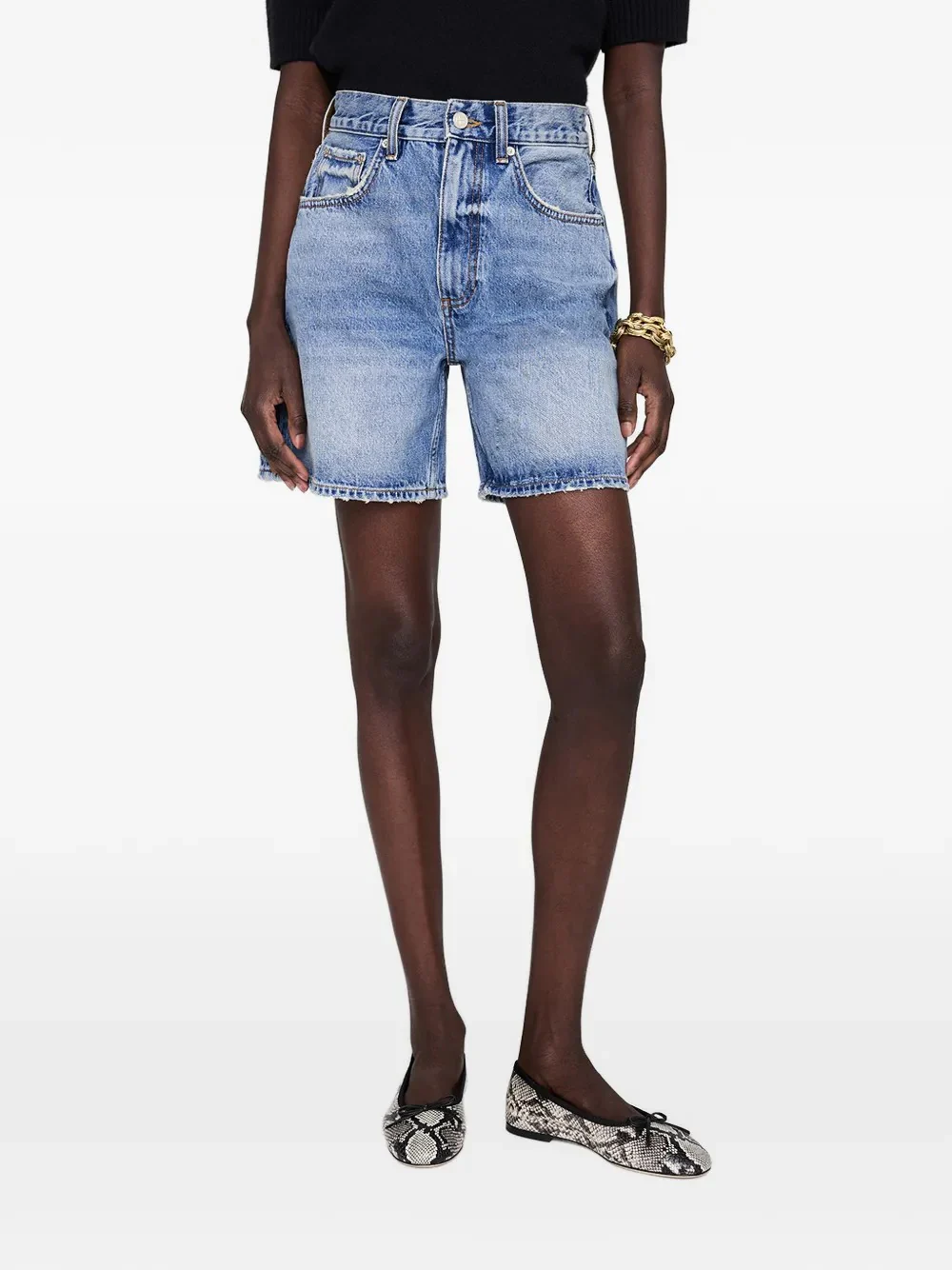 Anine Bing - Shorts in Denim - Image 7