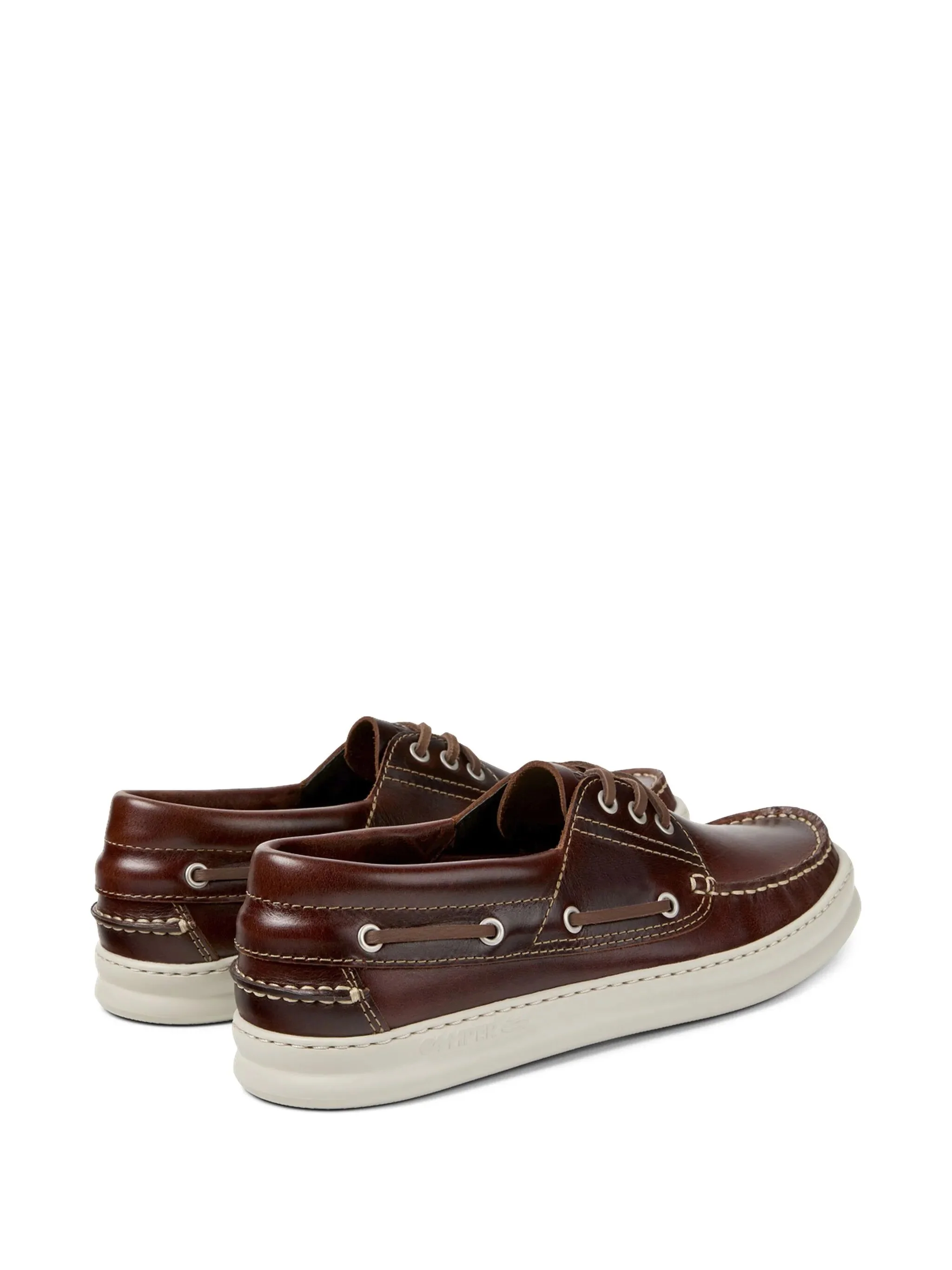 Camper - Scarpe Stringate in Pelle Marrone - Image 2