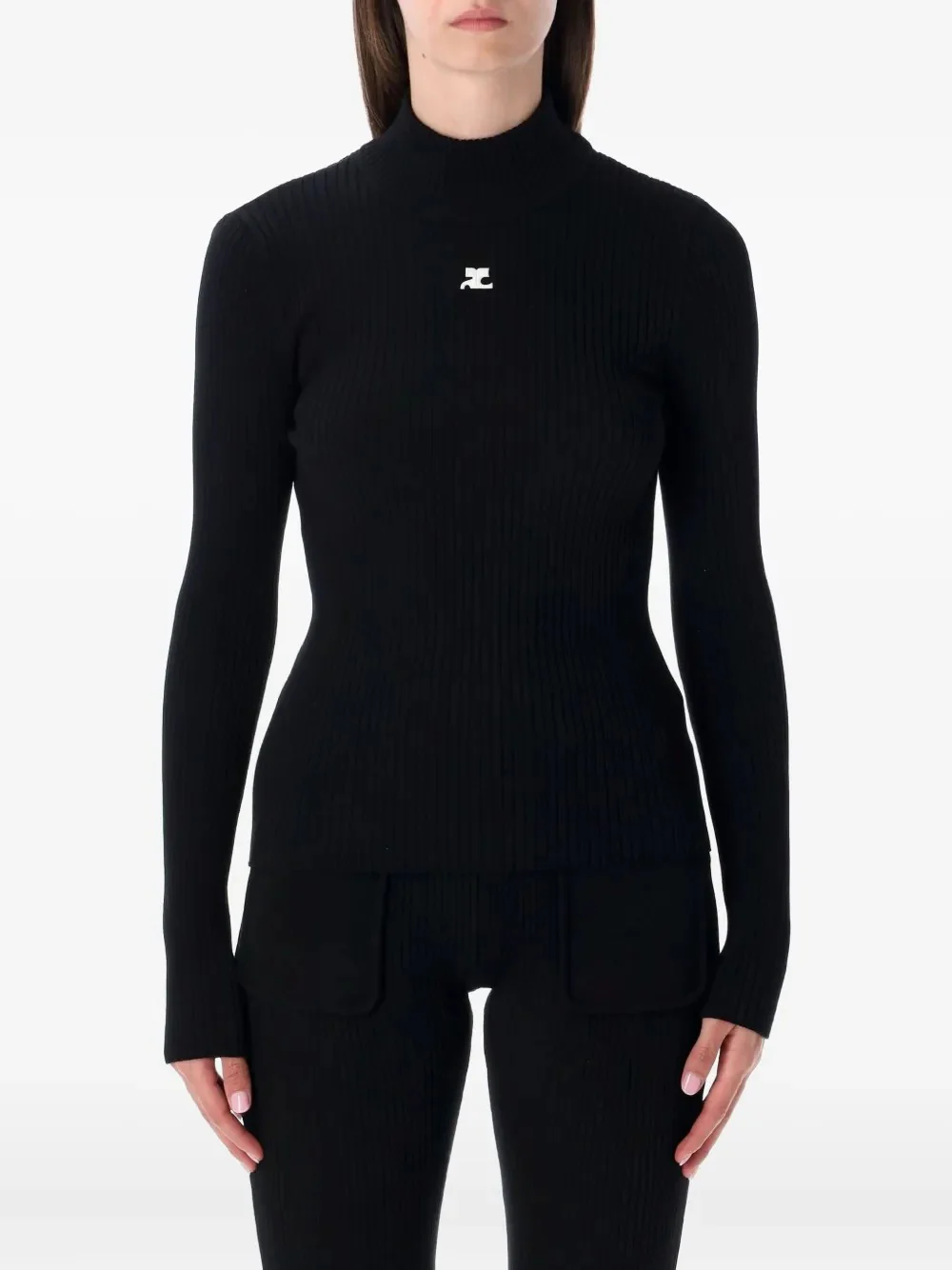 Courrèges - Maglione a Collo Alto
