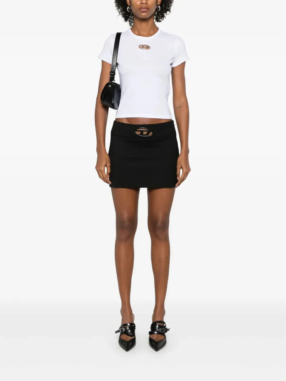 t-shirt  con placca logo - Image 4
