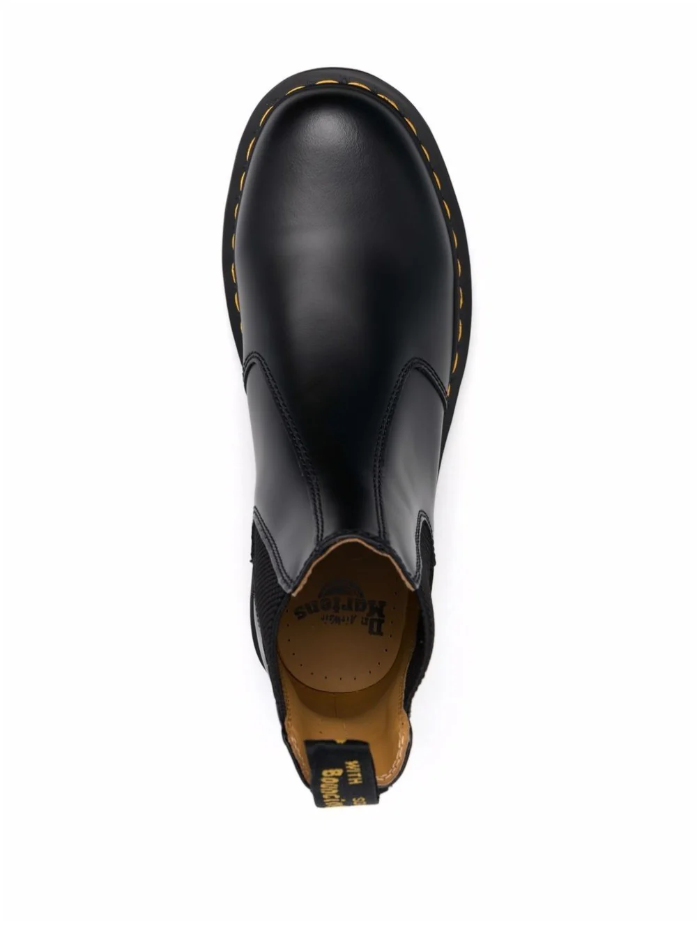 Stivaletti Chelsea di pelle 2976 con cuciture gialle Smooth - Image 3