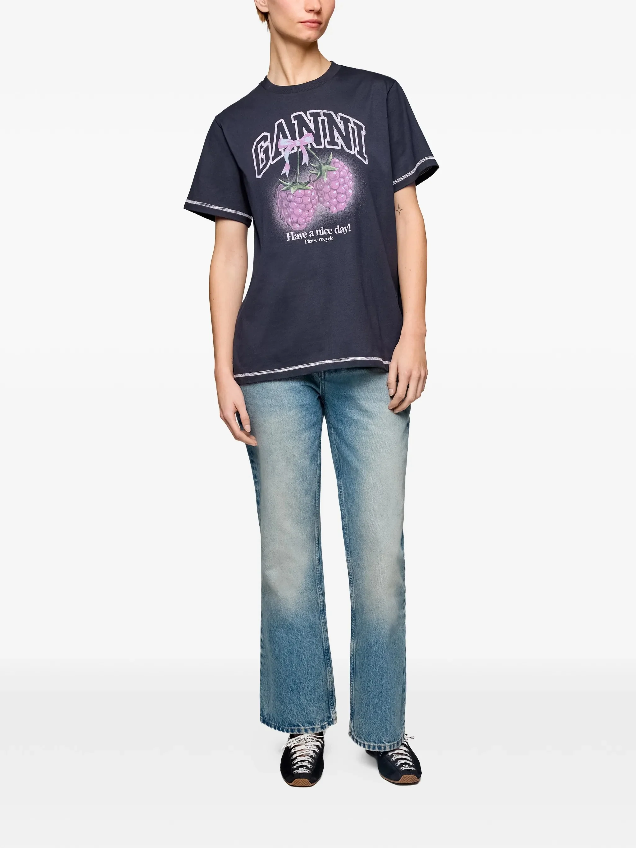 GANNI T-shirt con stampa vivace - Image 2