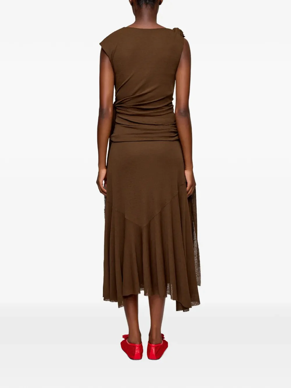GANNI - Midi dress marl mesh - Image 3