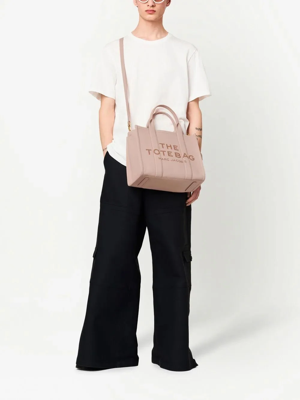 borsa tote media in pelle - Image 7