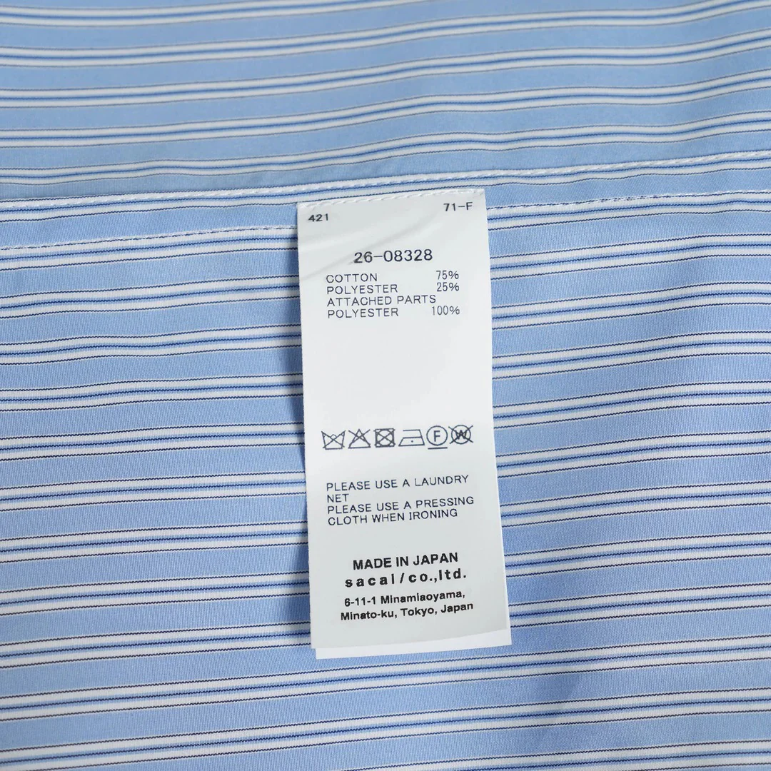 SACAI - Camicia a righe oversize - Image 3