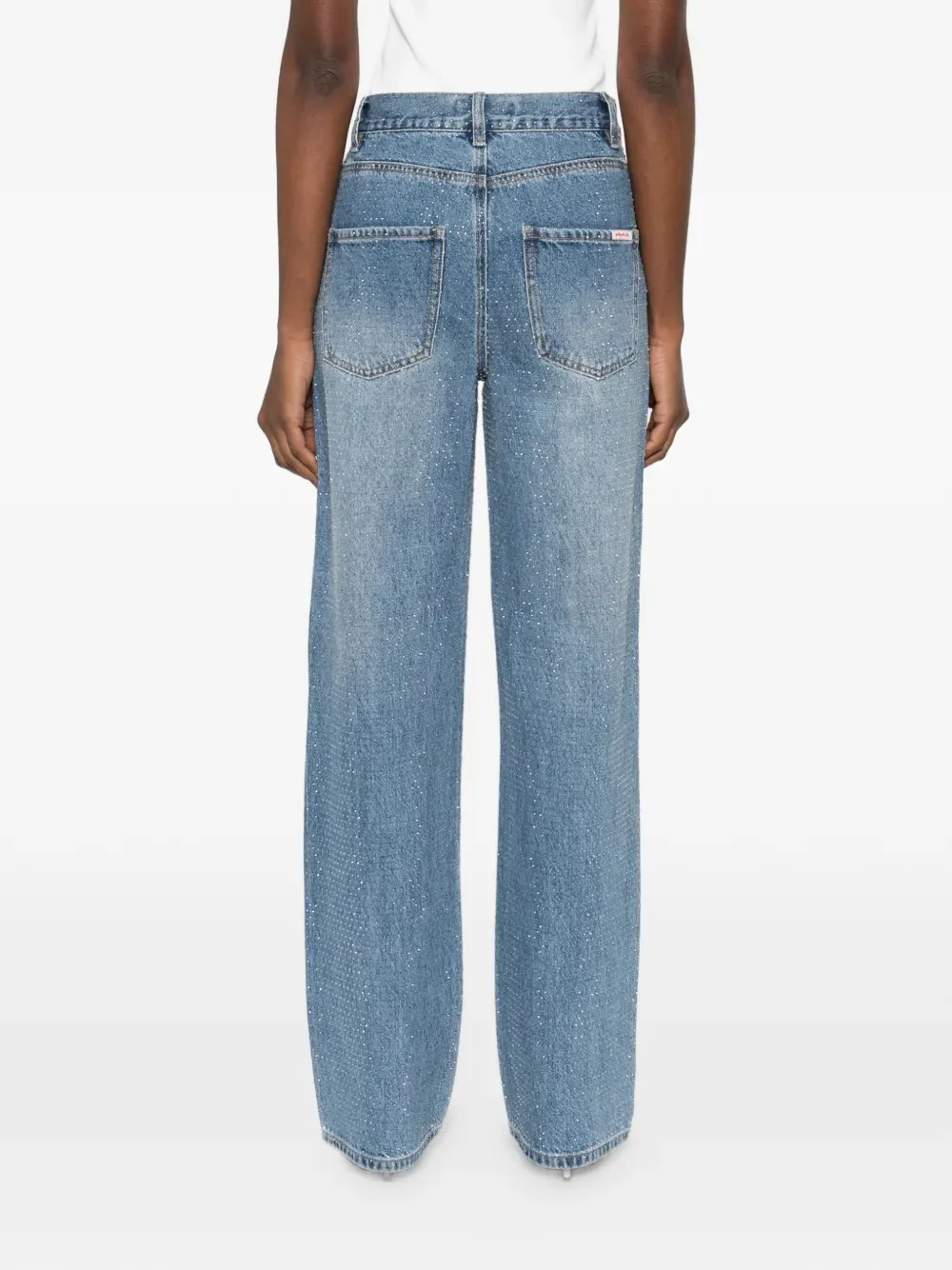 SELF-PORTRAIT: Jeans rhinestone - Image 4
