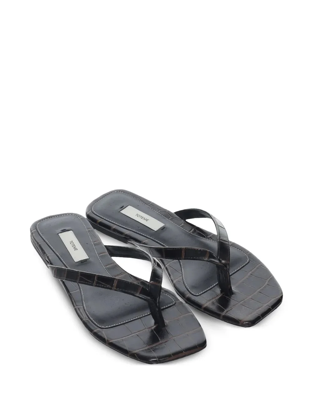 TOTEME - flip flops croco - Image 5